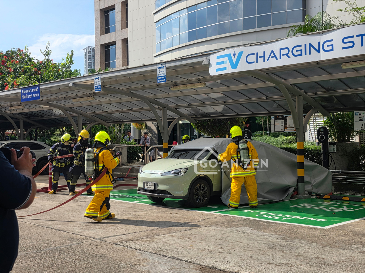 ผ้าคลุมกันไฟรถ EV รุ่น STANDARD